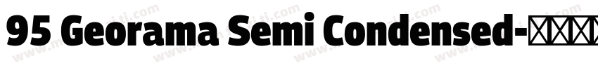 95 Georama Semi Condensed字体转换